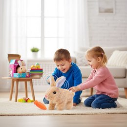 WOOPIE Króliczek Interaktywny Pluszak z Marchewką Beżowy