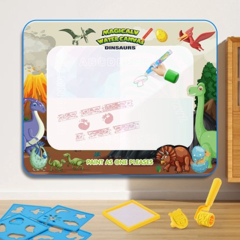 WOOPIE Magiczna Mata Wodna do Malowania XXL Pieczątki Cyferki 100x80 cm