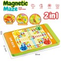 WOOPIE Magnetyczny Labirynt 2w1 Gra Chińczyk