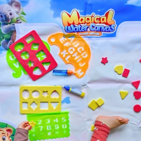 WOOPIE Mata Wodna do Malowania Safari Literki Cyferki
