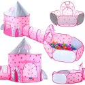 WOOPIE Namiot 3w1 Pałac Księżniczki XXL Domek Tunel Suchy Basen