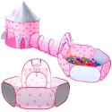 WOOPIE Namiot 3w1 Pałac Księżniczki XXL Domek Tunel Suchy Basen