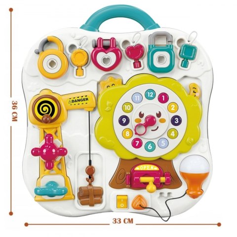 WOOPIE Tablica Montessori Manipulacyjna Sensoryczna Interaktywna dla Malucha