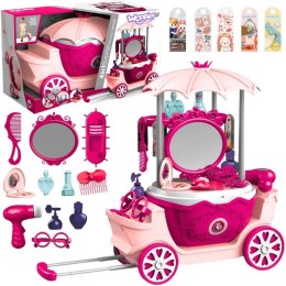 WOOPIE Salon Piękności Urody Toaletka na Kółkach Wózek Wlizka 31 akc. 4w1