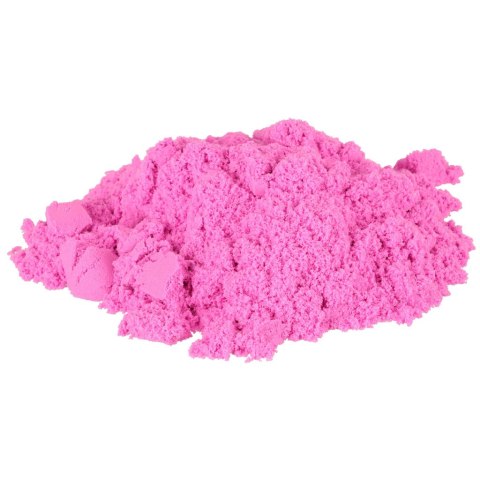 Piasek dla dzieci w wiaderku 1kg foremki różowy Piasek dla dzieci w wiaderku 1kg foremki różowy