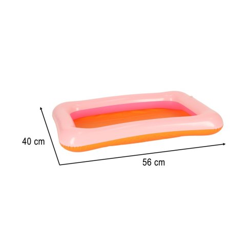Piasek dla dzieci w wiaderku 1kg foremki różowy Piasek dla dzieci w wiaderku 1kg foremki różowy