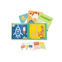 TOOKY TOY Układanka Gra Logiczna Łamigłówki Klocki Magnetyczne dla Dzieci 49 el. FSC