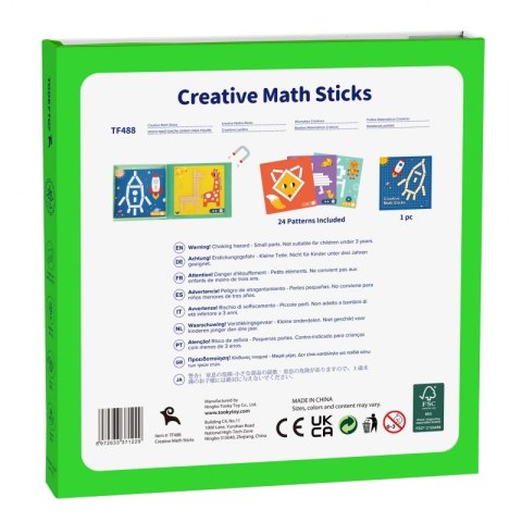 TOOKY TOY Układanka Gra Logiczna Łamigłówki Klocki Magnetyczne dla Dzieci 49 el. FSC