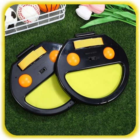 WOOPIE Catch Ball Gra Zręcznościowa Rzucaj Łap Dla Dwojga 2x Paletki+ 4 Piłki