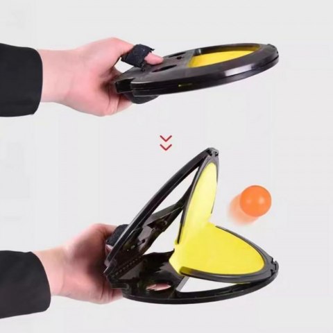 WOOPIE Catch Ball Gra Zręcznościowa Rzucaj Łap Dla Dwojga 2x Paletki+ 4 Piłki