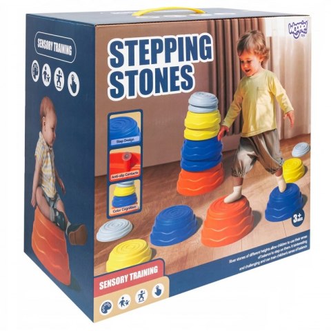 WOOPIE Kamienie Balansujące Sensoryczne Trening Równowagi 5 szt
