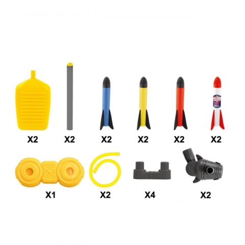 WOOPIE Podwójna Wyrzutnia Rakiet Piankowych 8szt.