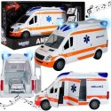 WOOPIE Pogotowie Karetka Ambulans Nosze w Zestawie + Sygnały Dźwiękowe I Świetlne