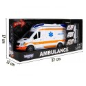 WOOPIE Pogotowie Karetka Ambulans Nosze w Zestawie + Sygnały Dźwiękowe I Świetlne