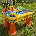 WOOPIE Stolik Wodny 2w1 Piaskownica Plac Budowy + 4 Autka 12el.