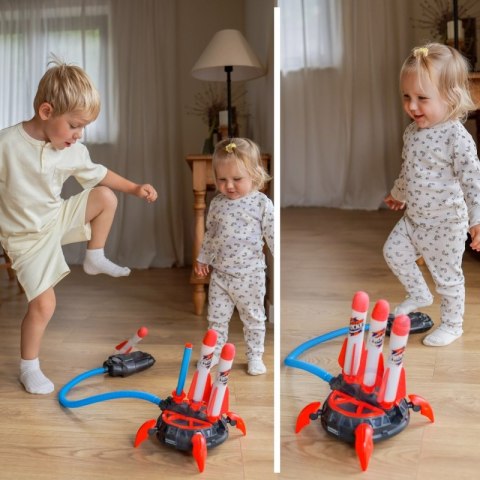 WOOPIE Wyrzutnia Rakiet Piankowych 6 szt.