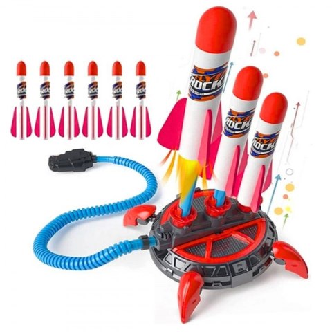 WOOPIE Wyrzutnia Rakiet Piankowych 6 szt.