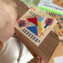 TOOKY TOY Puzzle Tangram Układanka dla Dzieci Nauka Kształtów Figury Kształty 18el.
