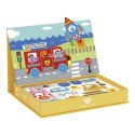 TOOKY TOY Układanka Magnetyczna Puzzle Montessori Pudełko Edukacyjne Pojazdy 80 el.