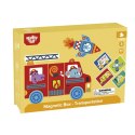 TOOKY TOY Układanka Magnetyczna Puzzle Montessori Pudełko Edukacyjne Pojazdy 80 el.