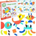 WOOPIE GREEN Drewniana Układanka Montessori 40 Wzorów do Odtworzenia 55 el. Certyfikat FSC