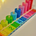 WOOPIE GREEN Układanka Nauka Liczenia i Kolorów Montessori 56 el.