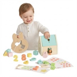 CLASSIC WORLD Pastelowy Zestaw dla Niemowląt Box Pierwsze Zabawki do Nauki od 12 do 18 miesiąca