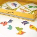 TOOKY TOY Układanka Magnetyczna Puzzle Montessori Pudełko Edukacyjne Dinozaury 68 el.