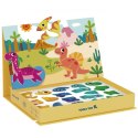 TOOKY TOY Układanka Magnetyczna Puzzle Montessori Pudełko Edukacyjne Dinozaury 68 el.