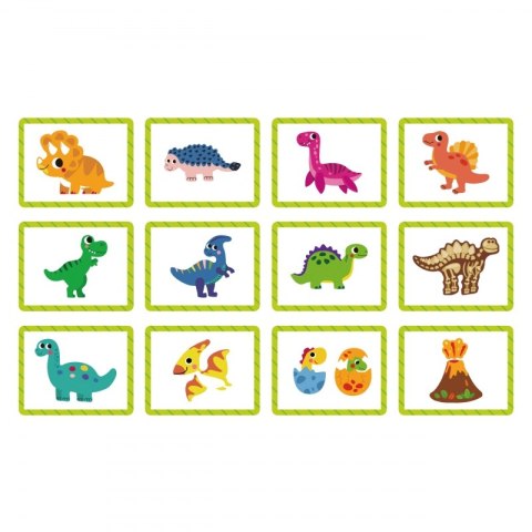 TOOKY TOY Układanka Magnetyczna Puzzle Montessori Pudełko Edukacyjne Dinozaury 68 el.