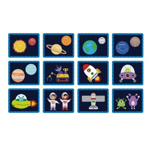 TOOKY TOY Układanka Magnetyczna Puzzle Montessori Pudełko Edukacyjne Kosmos 72 el.
