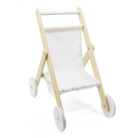 VIGA PolarB Drewniany Wózek Spacerowy Zabawka Skladany Spacerówka Dla Lalek