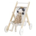 VIGA PolarB Drewniany Wózek Spacerowy Zabawka Skladany Spacerówka Dla Lalek