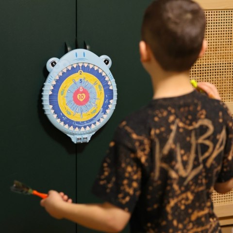 WOOPIE Magnetyczna Gra w Rzutki Bezpieczna Dart Tarcza Wesoły Rekinek