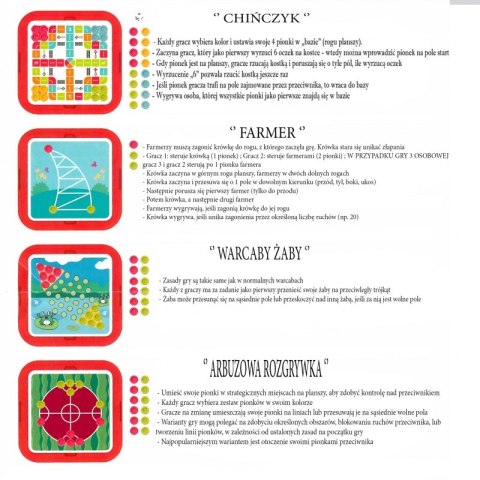 WOOPIE Stolik Gier Planszowych Logicznych 65 el. Zestaw 11w1