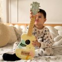 CLASSIC WORLD Drewniane Ukulele Gitara dla Dzieci Różowa
