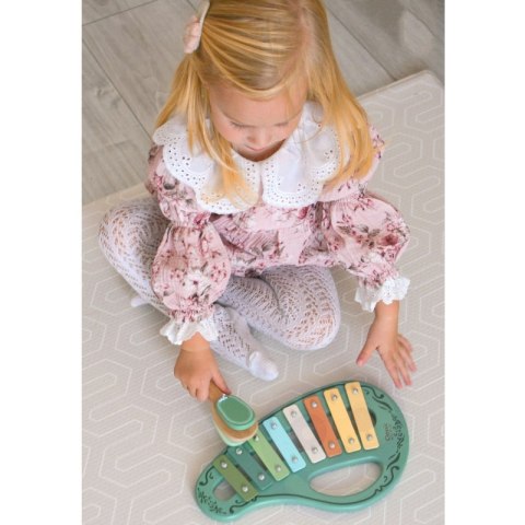 CLASSIC WORLD Drewniany Zestaw Instrumentów Muzycznych Flet Tamburyn Kastaniet Cymbałki