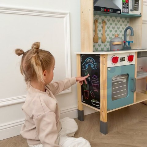 TOOKY TOY Duża Drewniana Kuchnia dla Dzieci 10 el. FSC