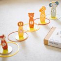 TOOKY TOY Rzut do Celu Obręczami Drewniana Gra Zręcznościowa 15 el. Zwierzątka