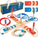 Tooky Toy Drewniana Gra Fun Serso Rzut do Celu Zręcznościowa Ring Toss Ringo
