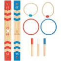 Tooky Toy Drewniana Gra Fun Serso Rzut do Celu Zręcznościowa Ring Toss Ringo