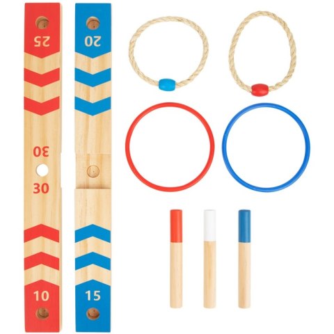 Tooky Toy Drewniana Gra Fun Serso Rzut do Celu Zręcznościowa Ring Toss Ringo