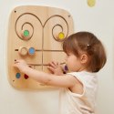 VIGA Drewniana Tablica Manipulacyjna Sensoryczna Labirynt Dotknij i Dopasuj