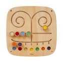 VIGA Drewniana Tablica Manipulacyjna Sensoryczna Labirynt Dotknij i Dopasuj