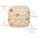 VIGA Drewniana Tablica Manipulacyjna Sensoryczna Labirynt