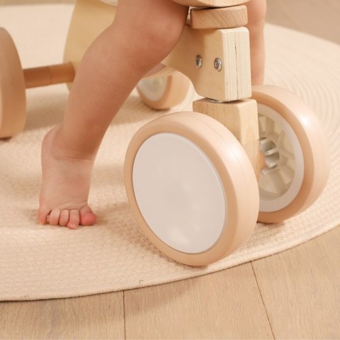 VIGA PolarB Drewniany Jeździk Miś Brunatny Miękkie Koła