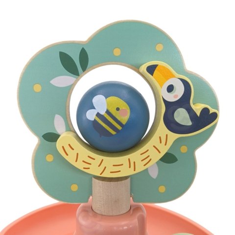 WOOPIE GREEN Drewniany Kulodrom Tor Kulkowy Sensoryczny Edukacyjny 6 el.