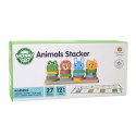 WOOPIE GREEN Układanka Montessori Piramidka Zwierzątka 27 el. FSC