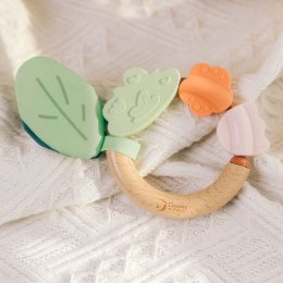 CLASSIC WORLD Drewniana Grzechotka Sensoryczna Gryzak 2w1