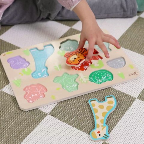 CLASSIC WORLD Drewniana Układanka Dopasuj Zwierzątka